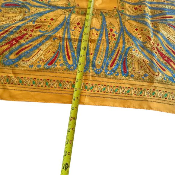 Vintage Silk Paisley Scarf The Specialty House Japan 31" Luxe‎ Boho - Picture 3 of 5